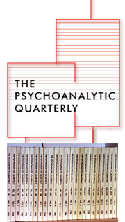 The Psychoanalytic Quarterly Table of
                        Contents gif.